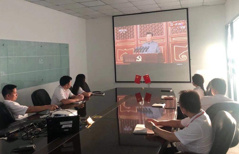 Celebrating the 100th anniversary of the founding of the Communist Party of China, Suneast Science and Technology Party members learn the history of the party