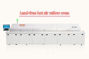 Temperature setting of reflow oven with 8 temperature zones